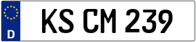 Trailer License Plate